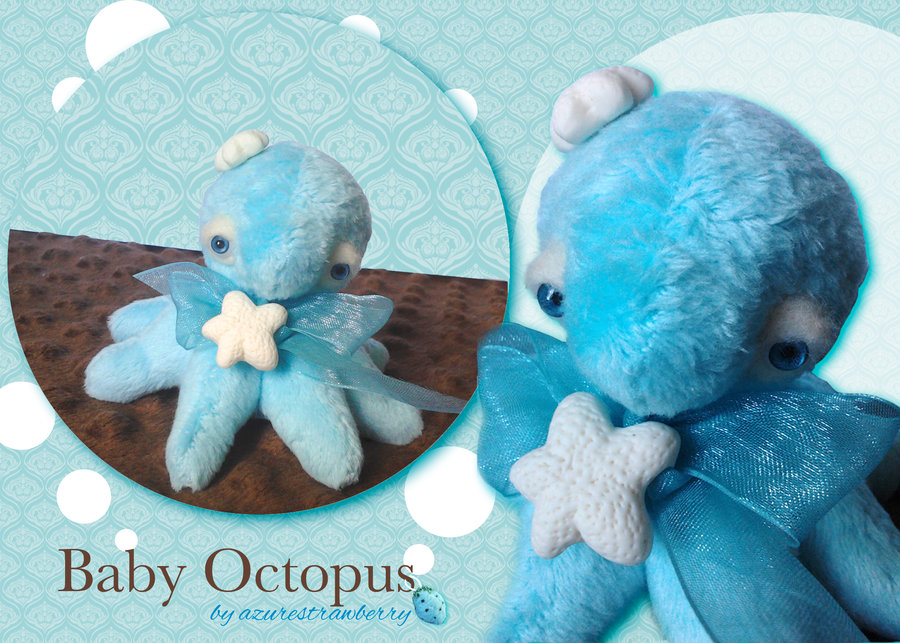 baby octopus plush minky plish fabric
